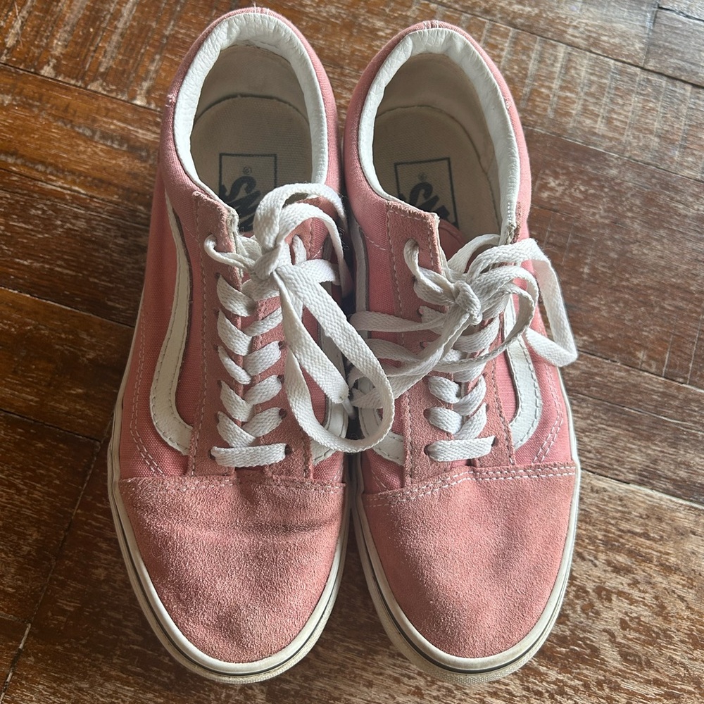 Pink and White Sneakers